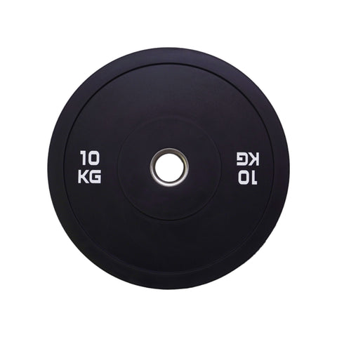 100kg Bumper Plates Black Rubber Weight Plates Package V2