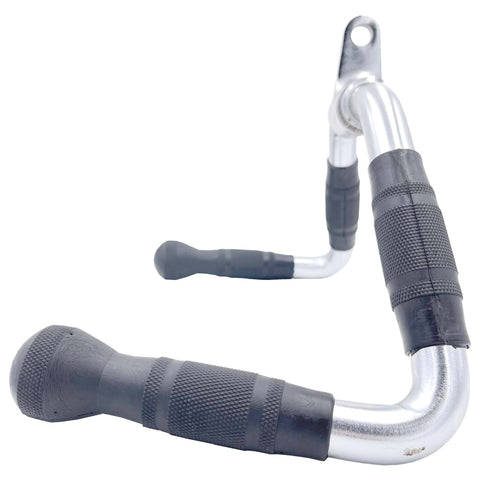 Cable Attachment Pack B - Stirrup, Multi-Purpose bar, Rubber Lat Pulldown D-Handle